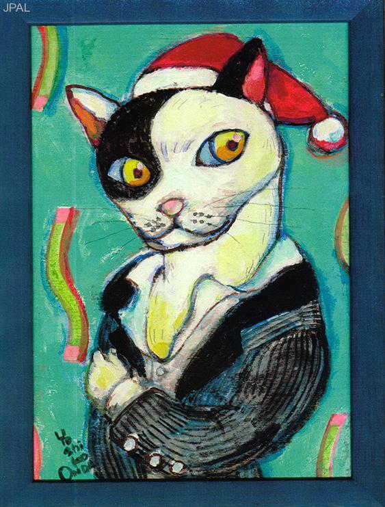 YoshikoOnda_白いシャツの猫