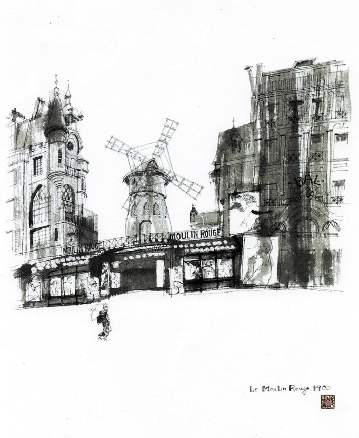00000-04 山野辺 進「Le Moulin Rouge.1900」( 非売品)